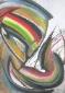Gregg Simpson, Mask Flower (2018), gouache e pastello su carta, cm 30x40